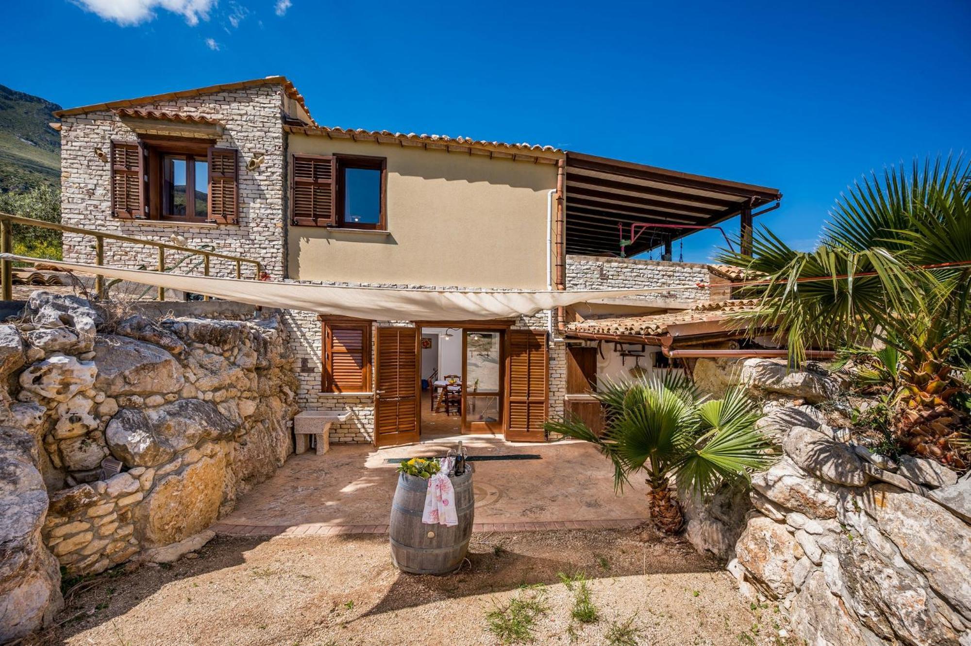 Apt Villa Anna E Apt Cantina Vito Vicinissimi Alla Riserva Dello Zingaro Скопелло Экстерьер фото