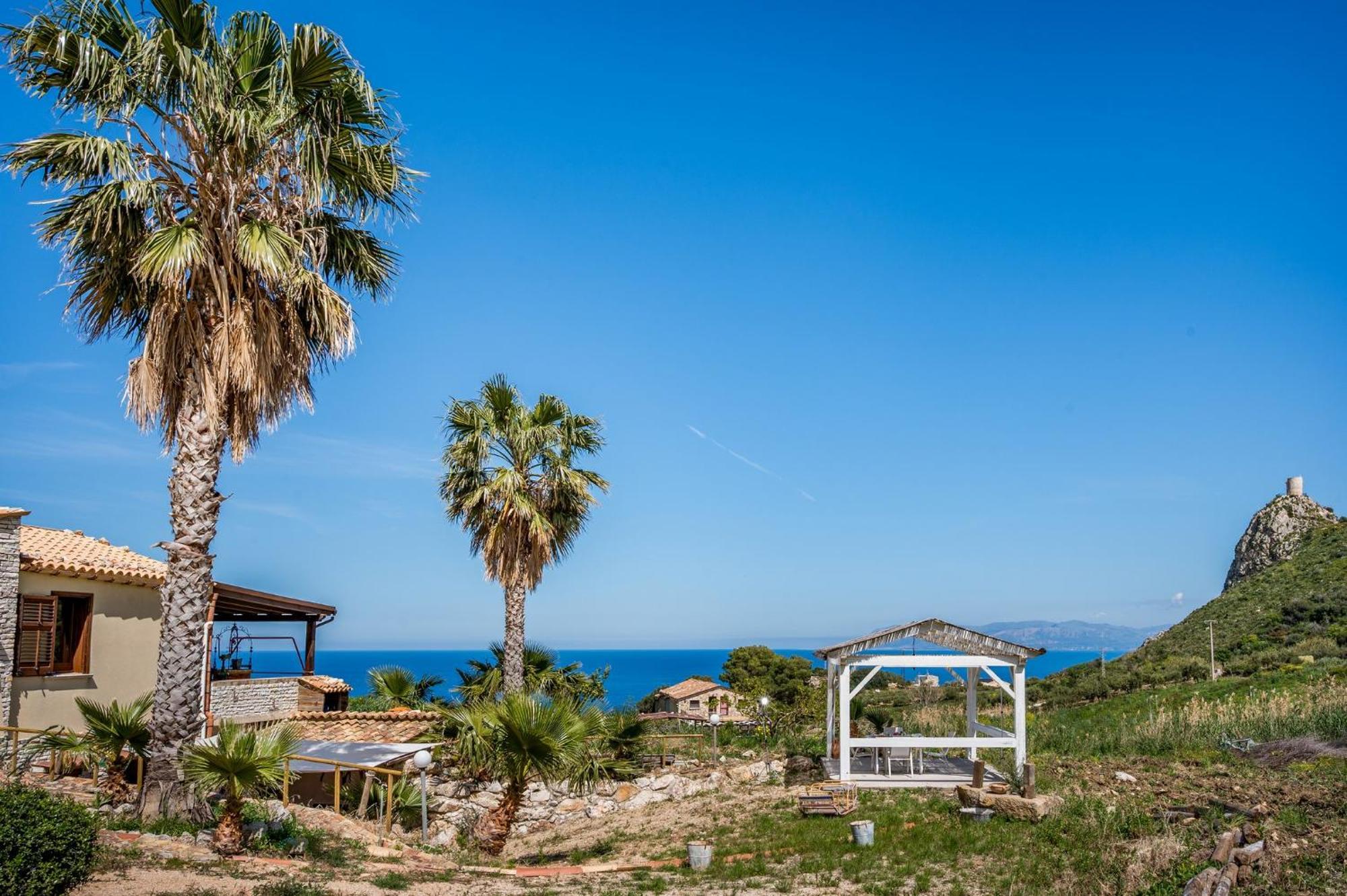 Apt Villa Anna E Apt Cantina Vito Vicinissimi Alla Riserva Dello Zingaro Скопелло Экстерьер фото