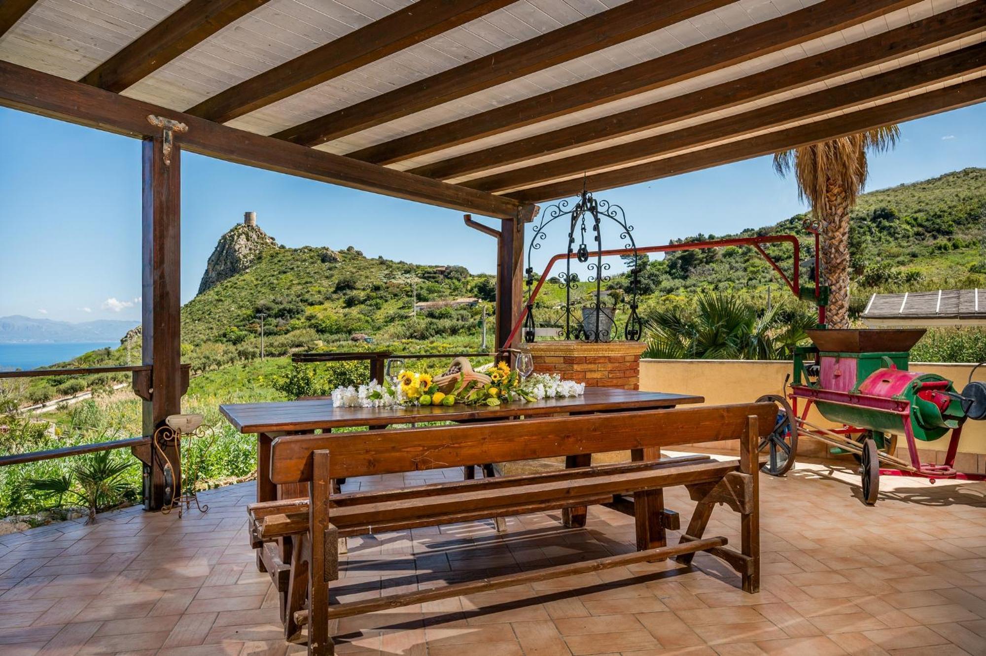 Apt Villa Anna E Apt Cantina Vito Vicinissimi Alla Riserva Dello Zingaro Скопелло Экстерьер фото